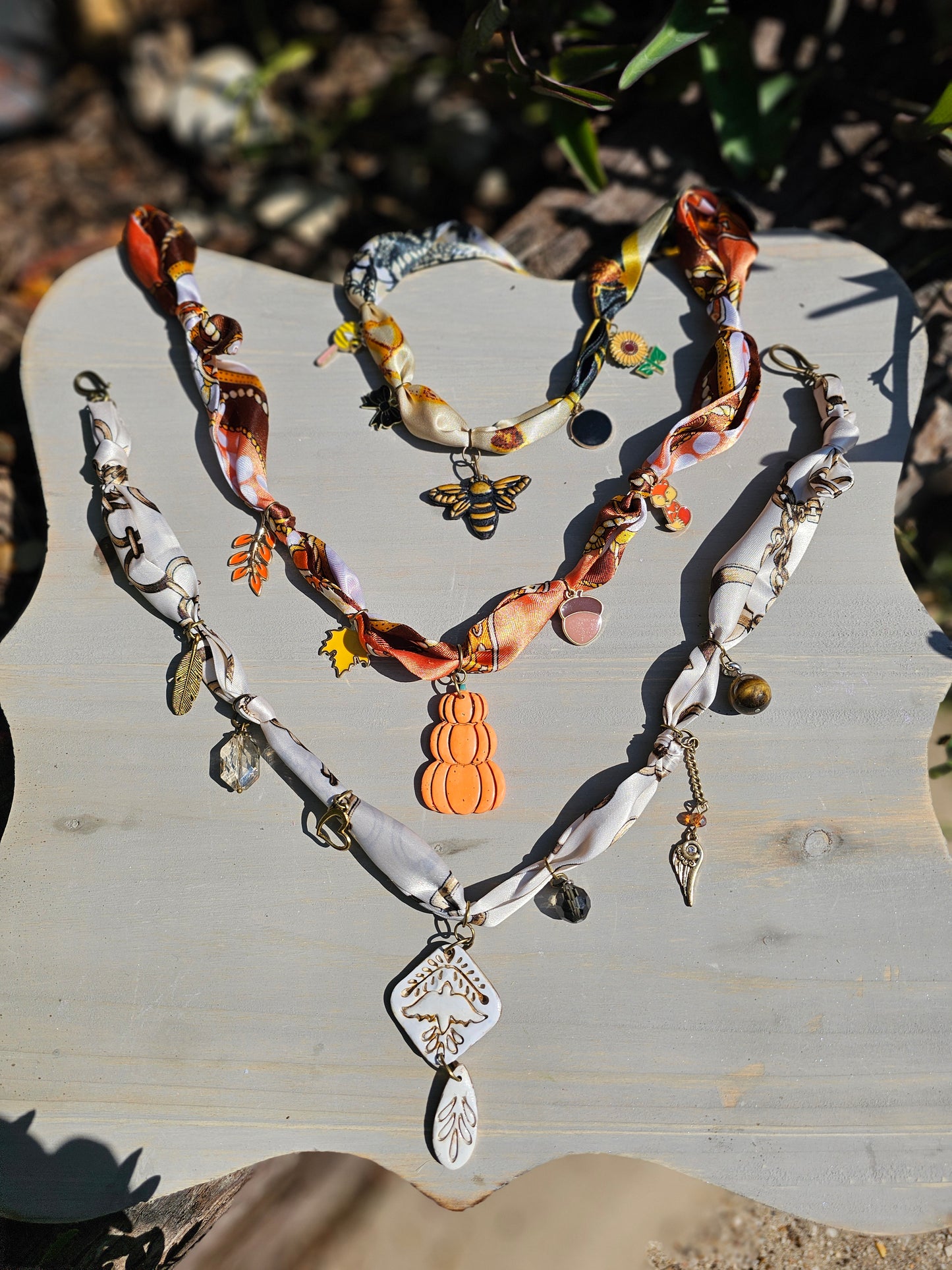Bee Scarf Necklace
