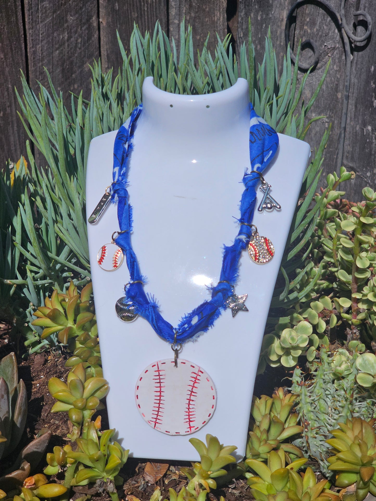 Baseball Bandana Necklace