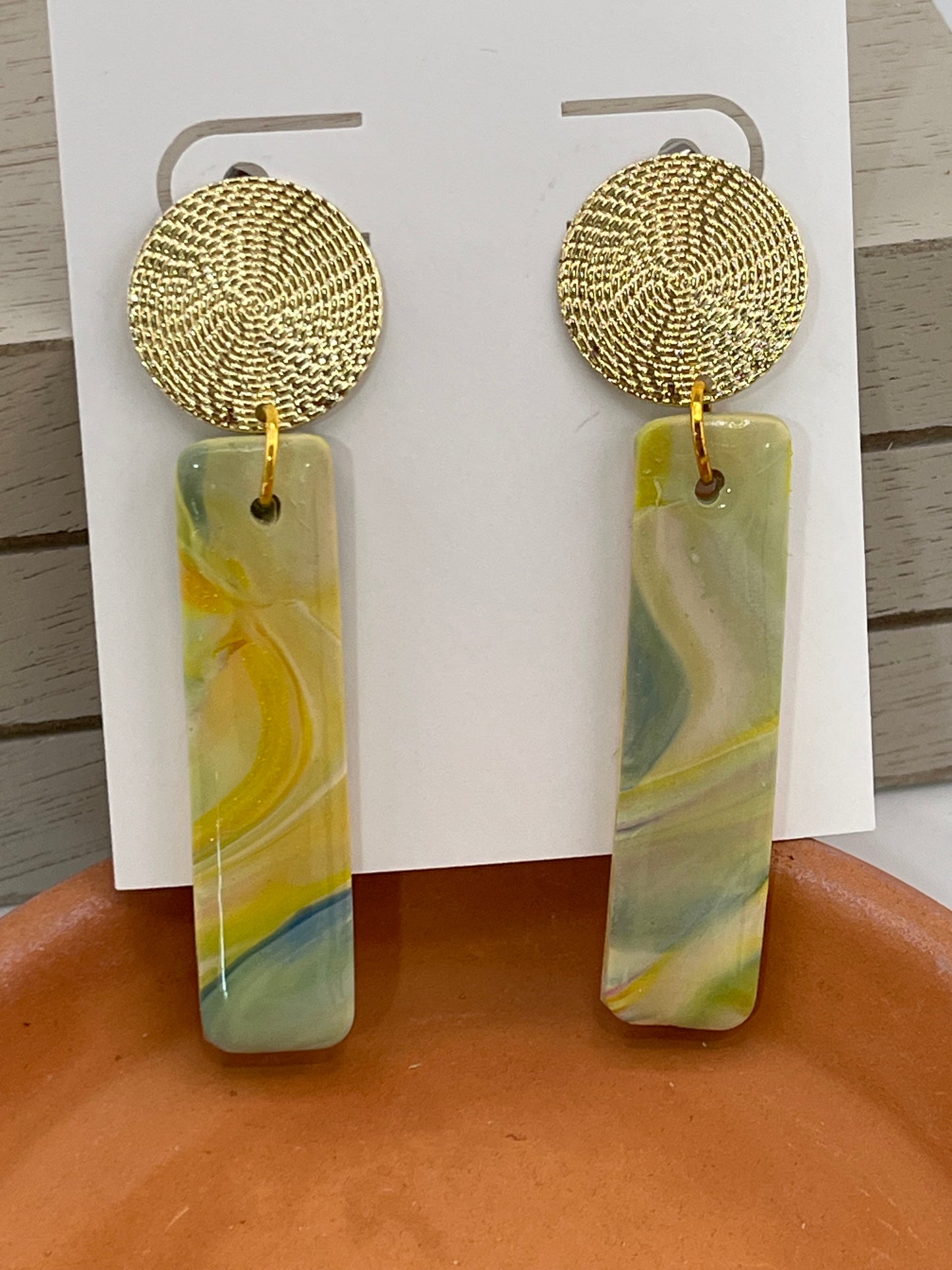 Soft Shades of Yellow Earrings