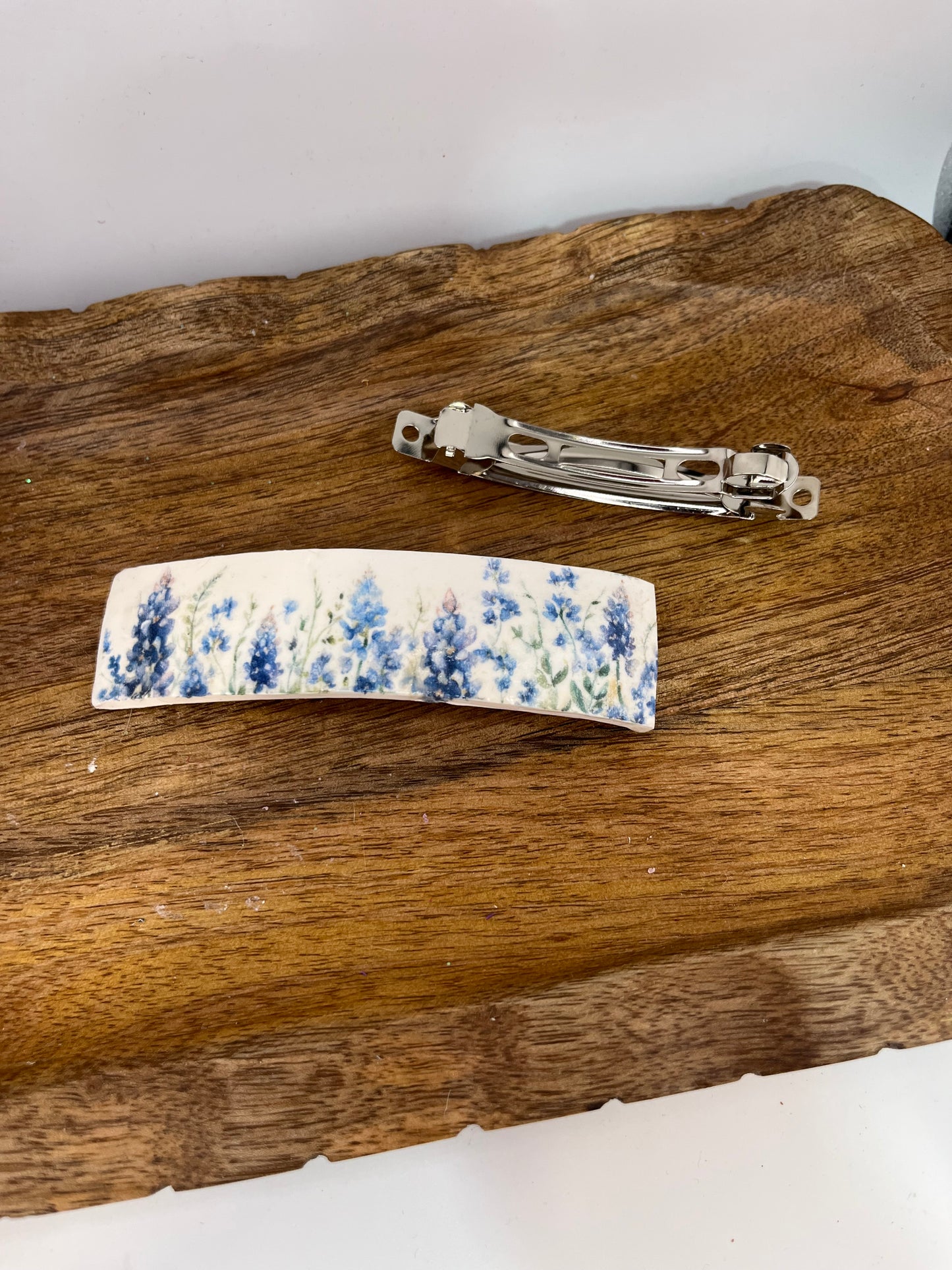 Hair Barrette - Texas Bluebonnets