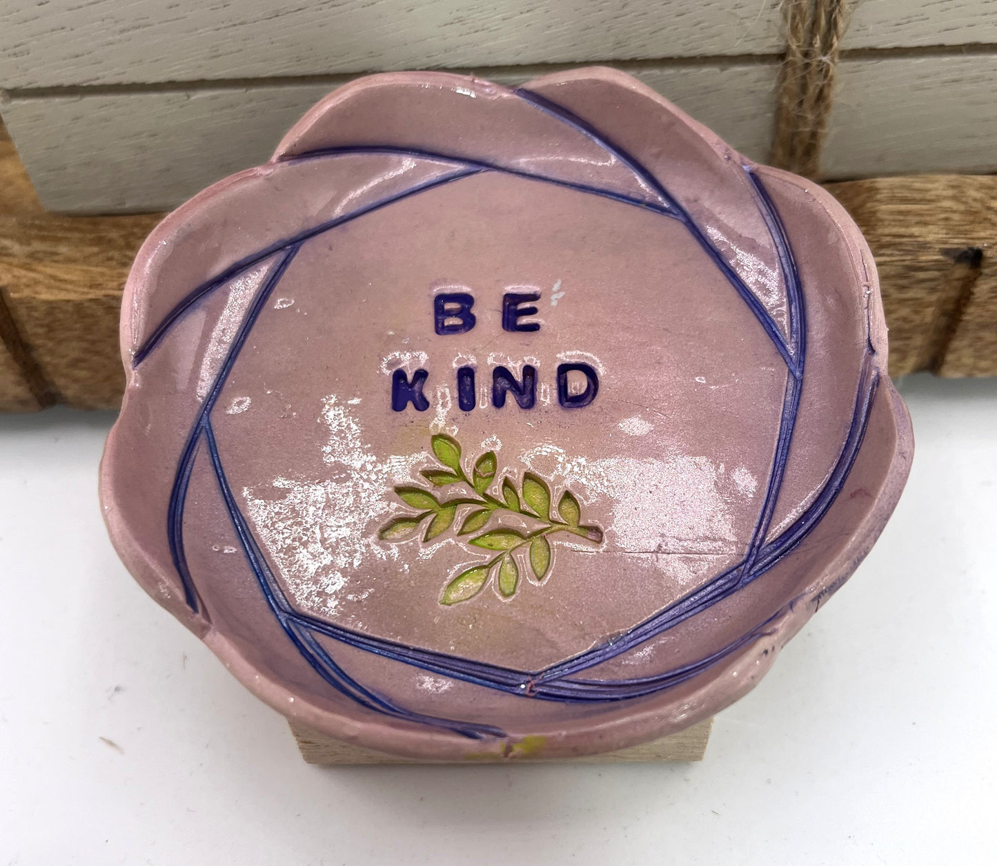 Embossed Trinket Dish - Be Kind