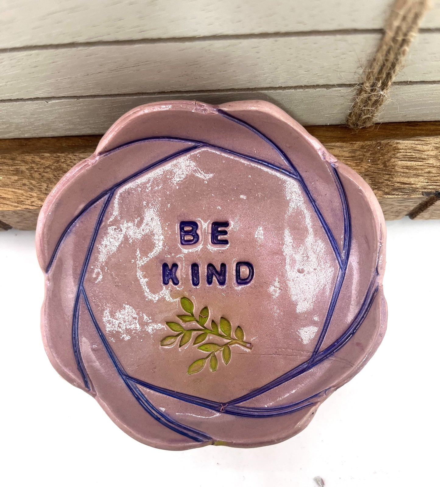 Embossed Trinket Dish - Be Kind