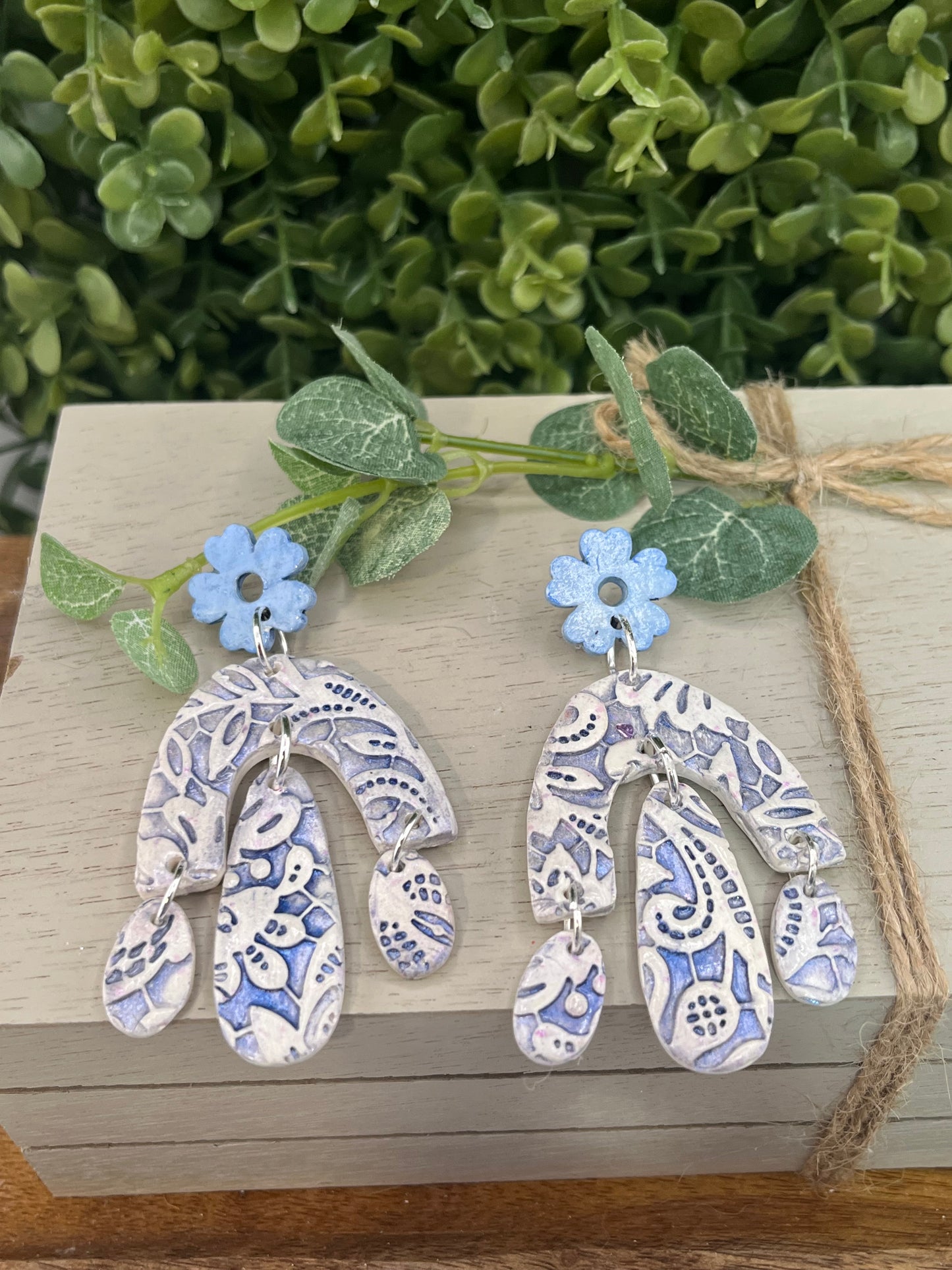 Blue Lace Dangle