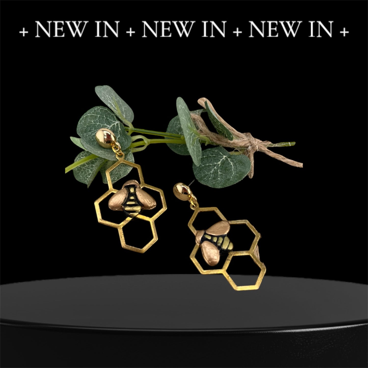 Polymer Clay Bee Earrings