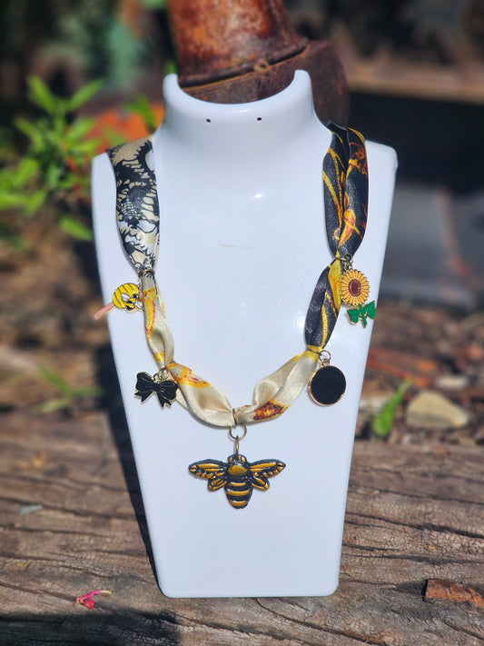 Bee Scarf Necklace