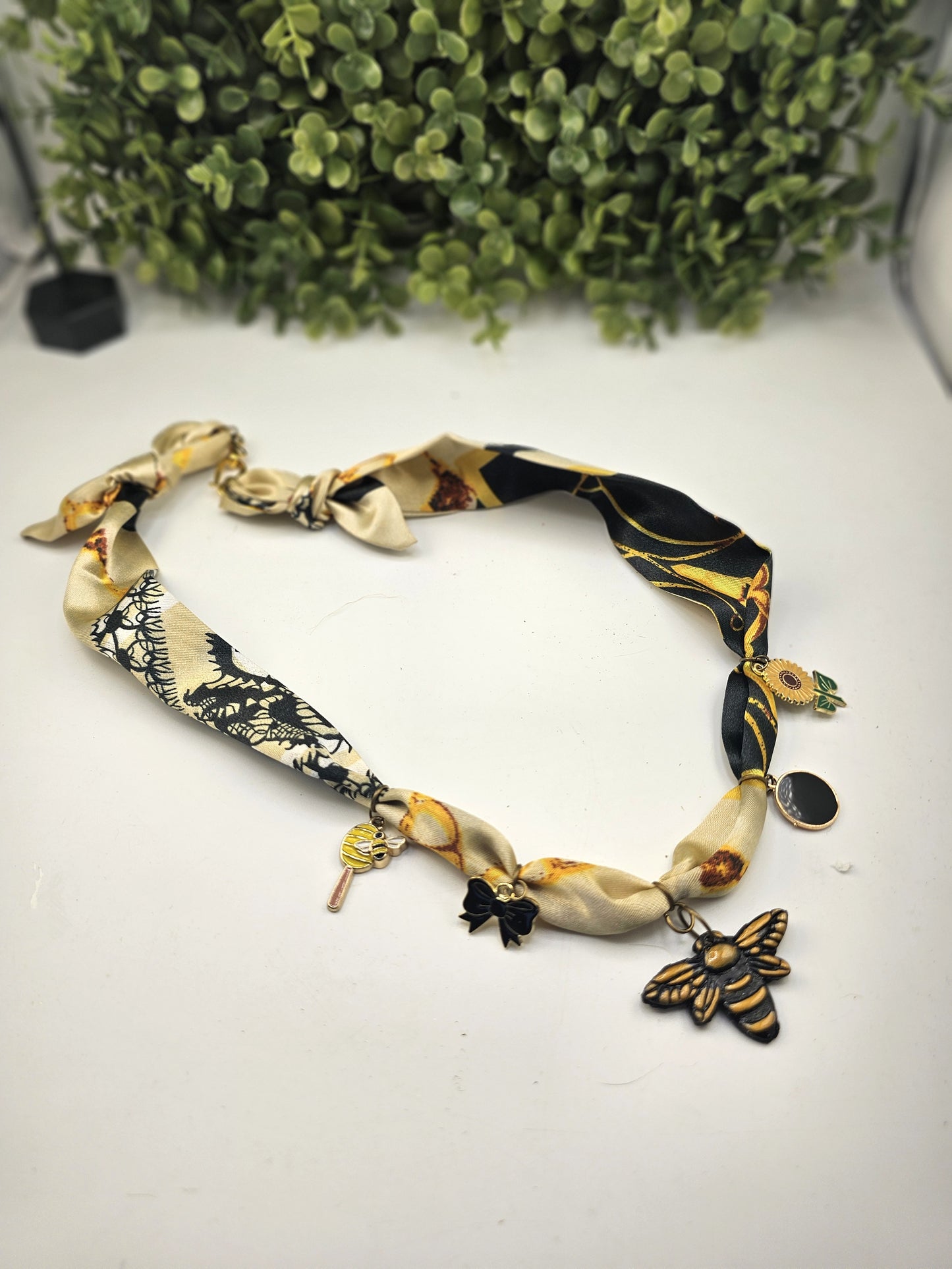 Bee Scarf Necklace