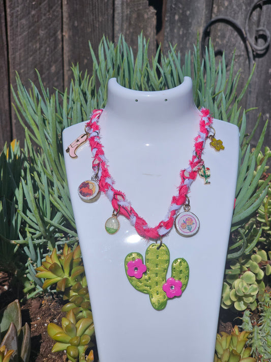 Southwest Cactus Bandana Necklace