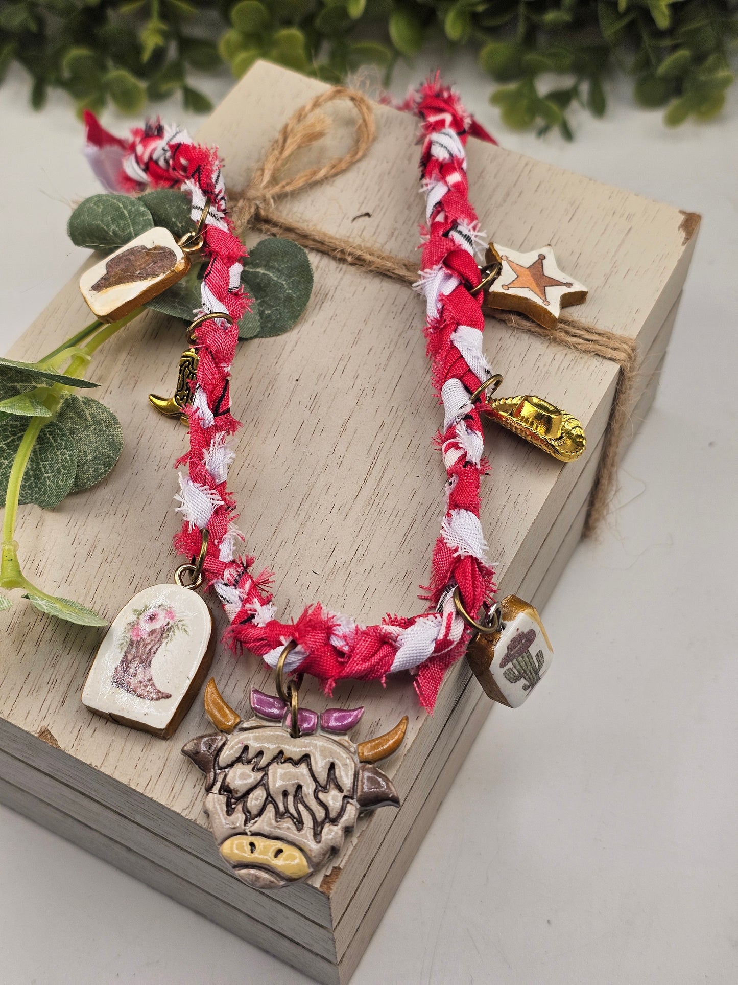 Highlander Cow Bandana Necklace