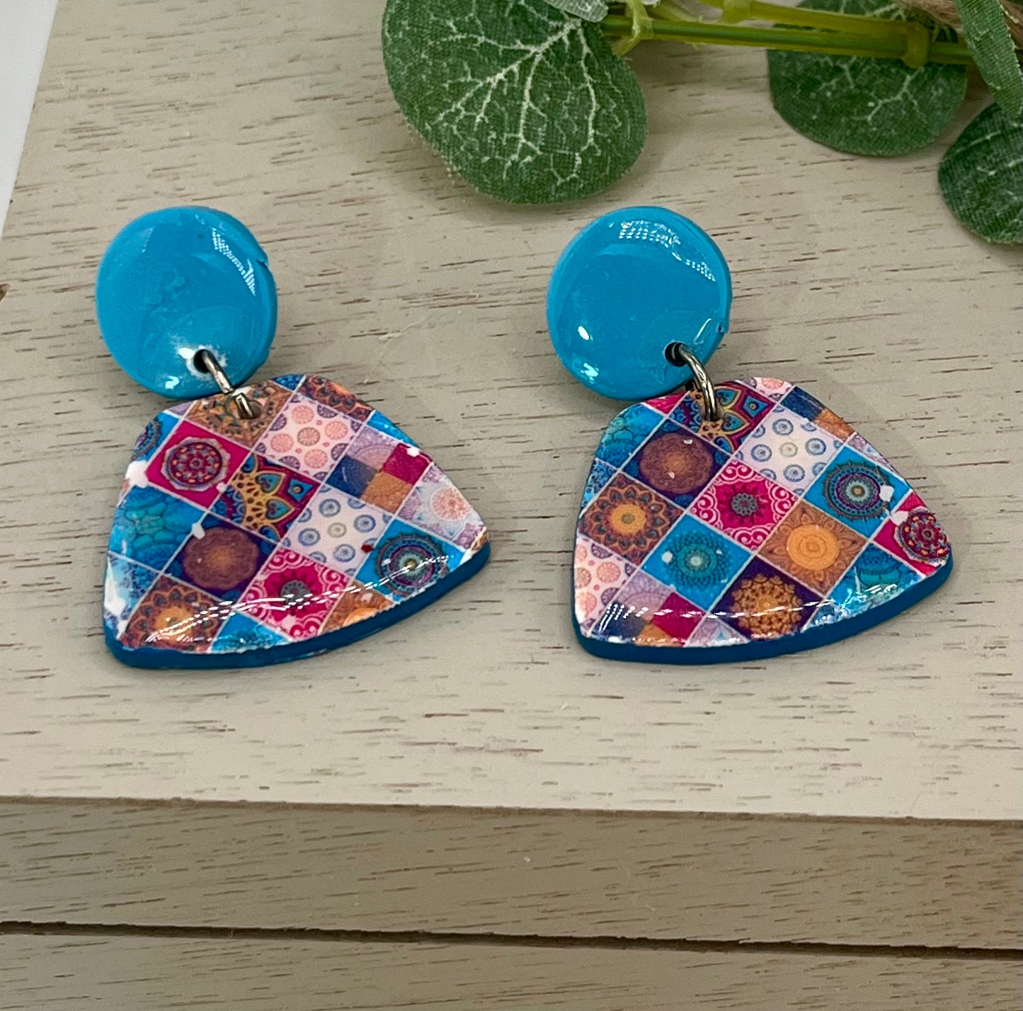 Patchwork Design Earrings