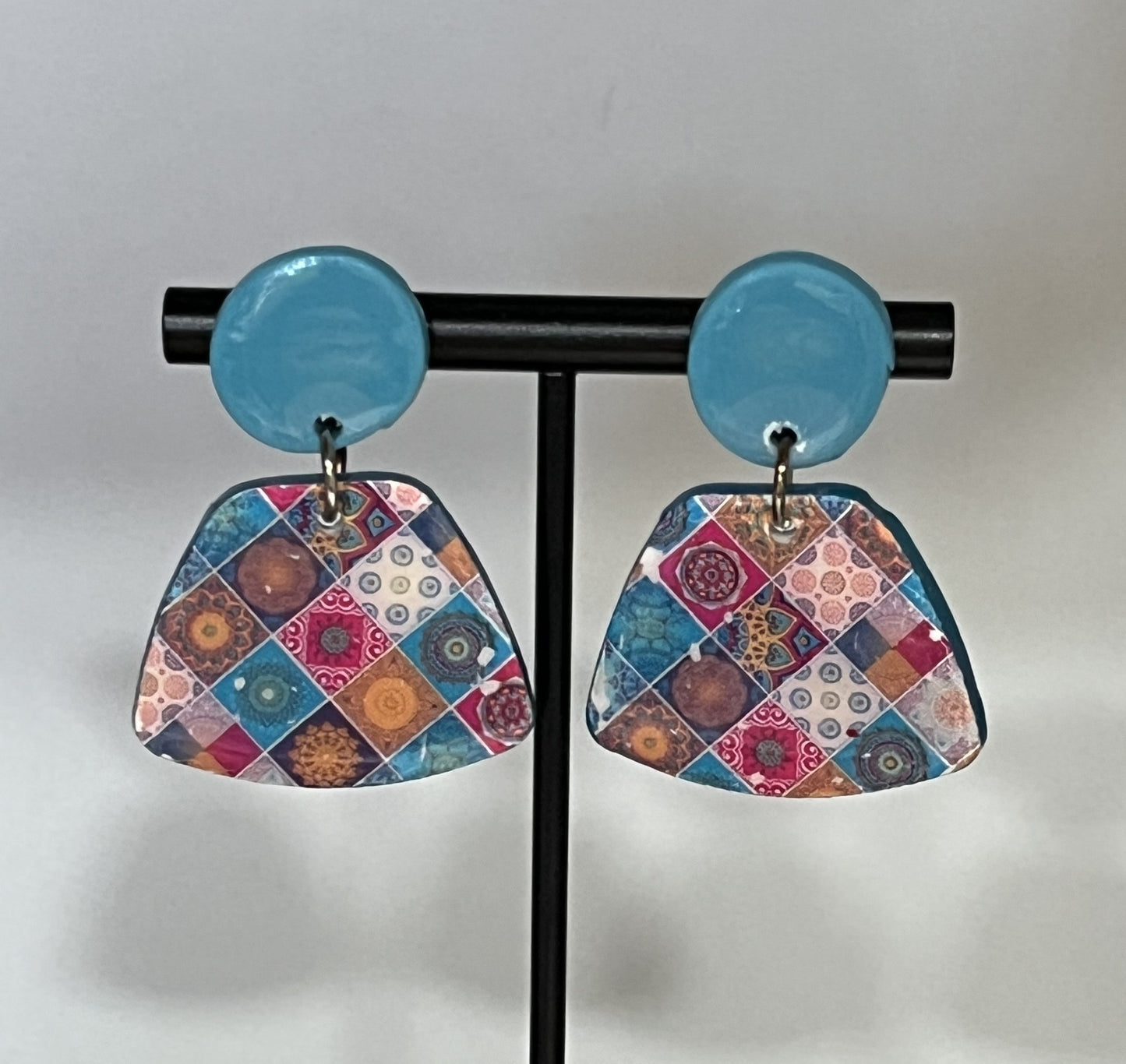 Patchwork Design Earrings