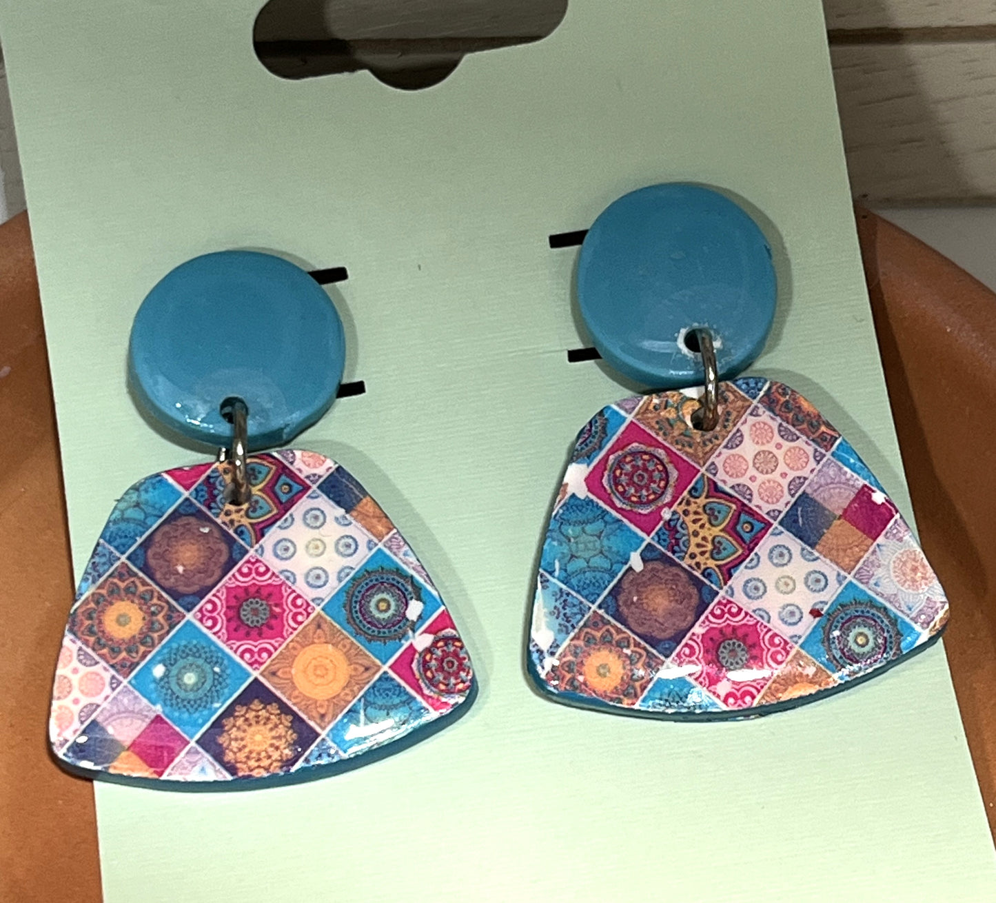 Patchwork Design Earrings