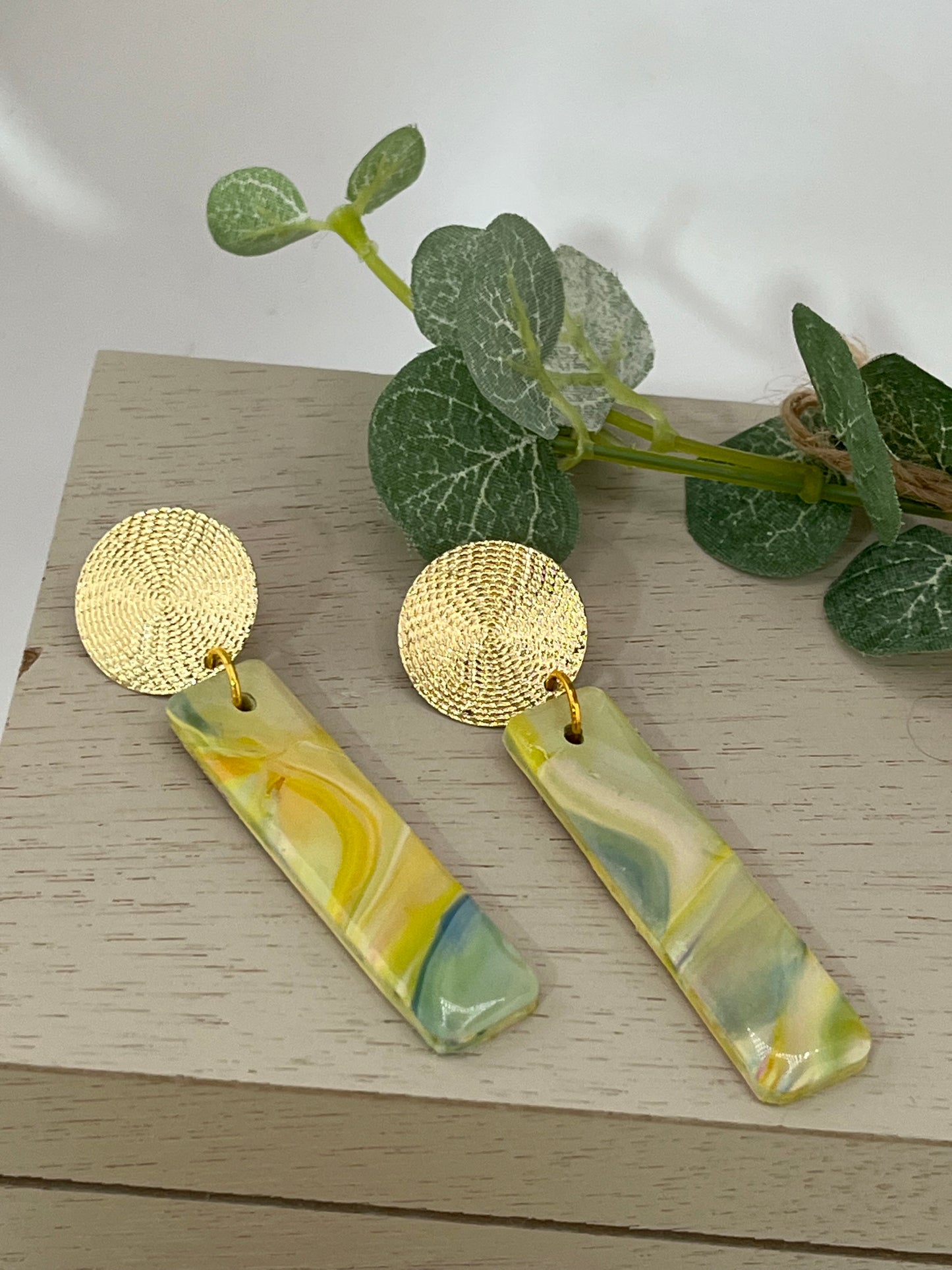 Soft Shades of Yellow Earrings