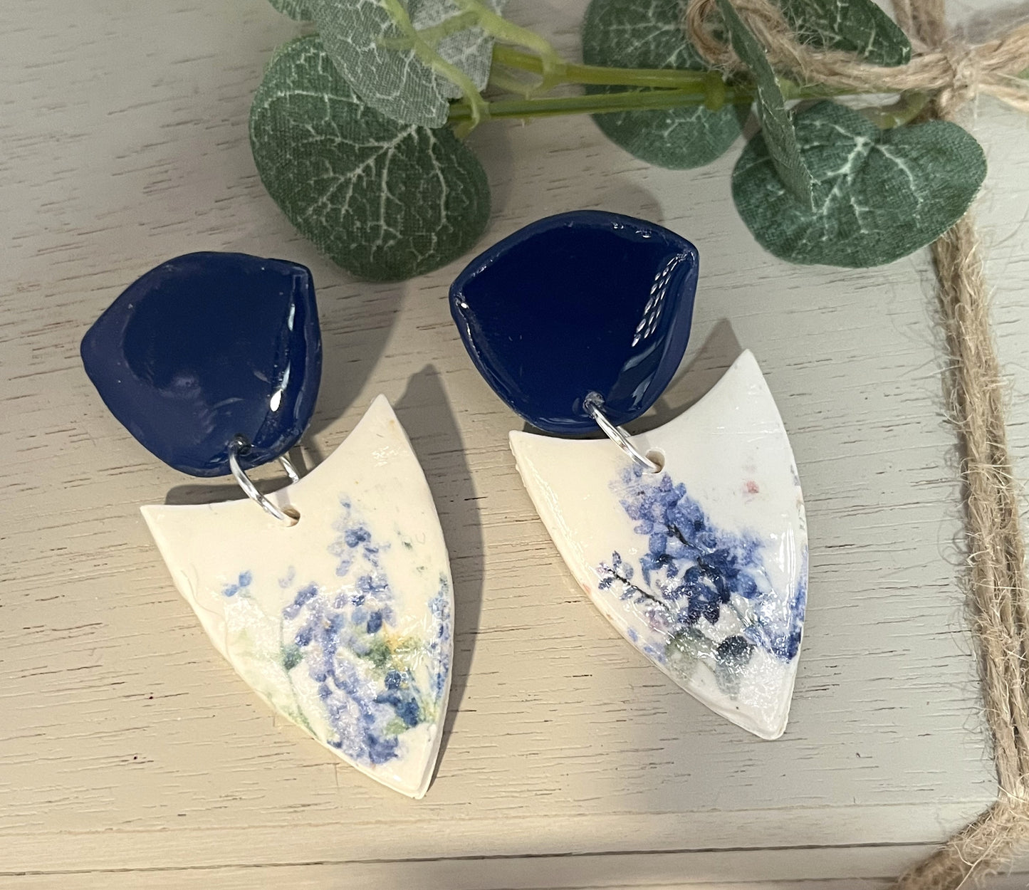 Texas Bluebonnet Drop Earrings