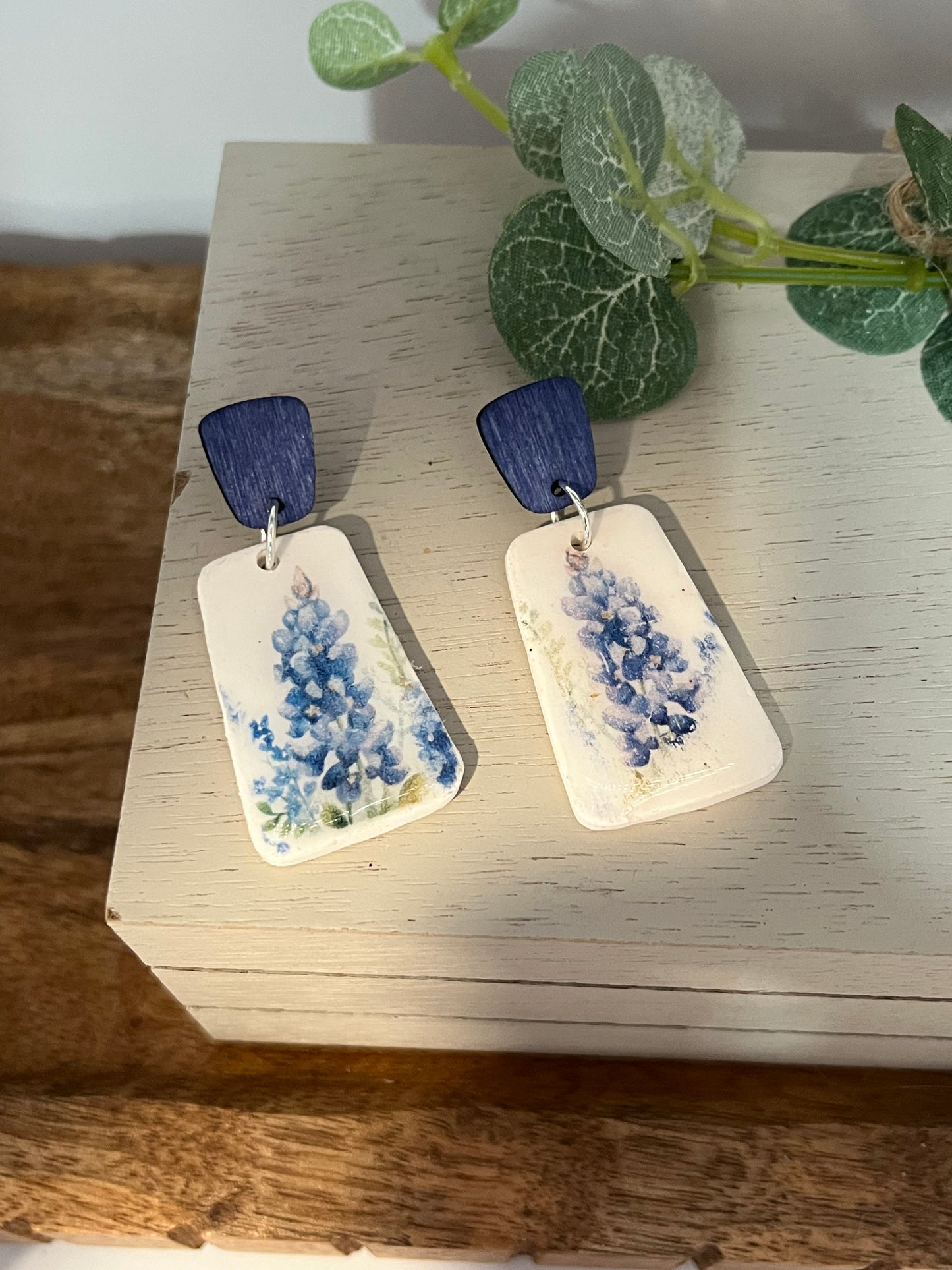 Texas Bluebonnet Earring