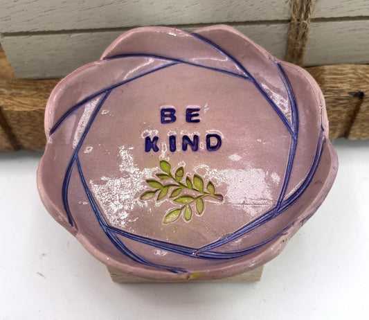 Embossed Trinket Dish - Be Kind
