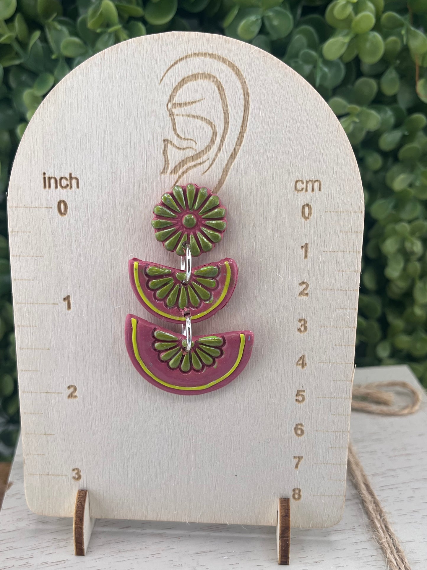 Flor De Barro Tile Designed Earrings