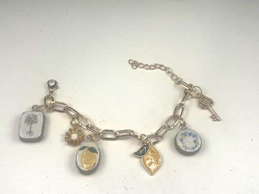 Lemon Charm Bracelet
