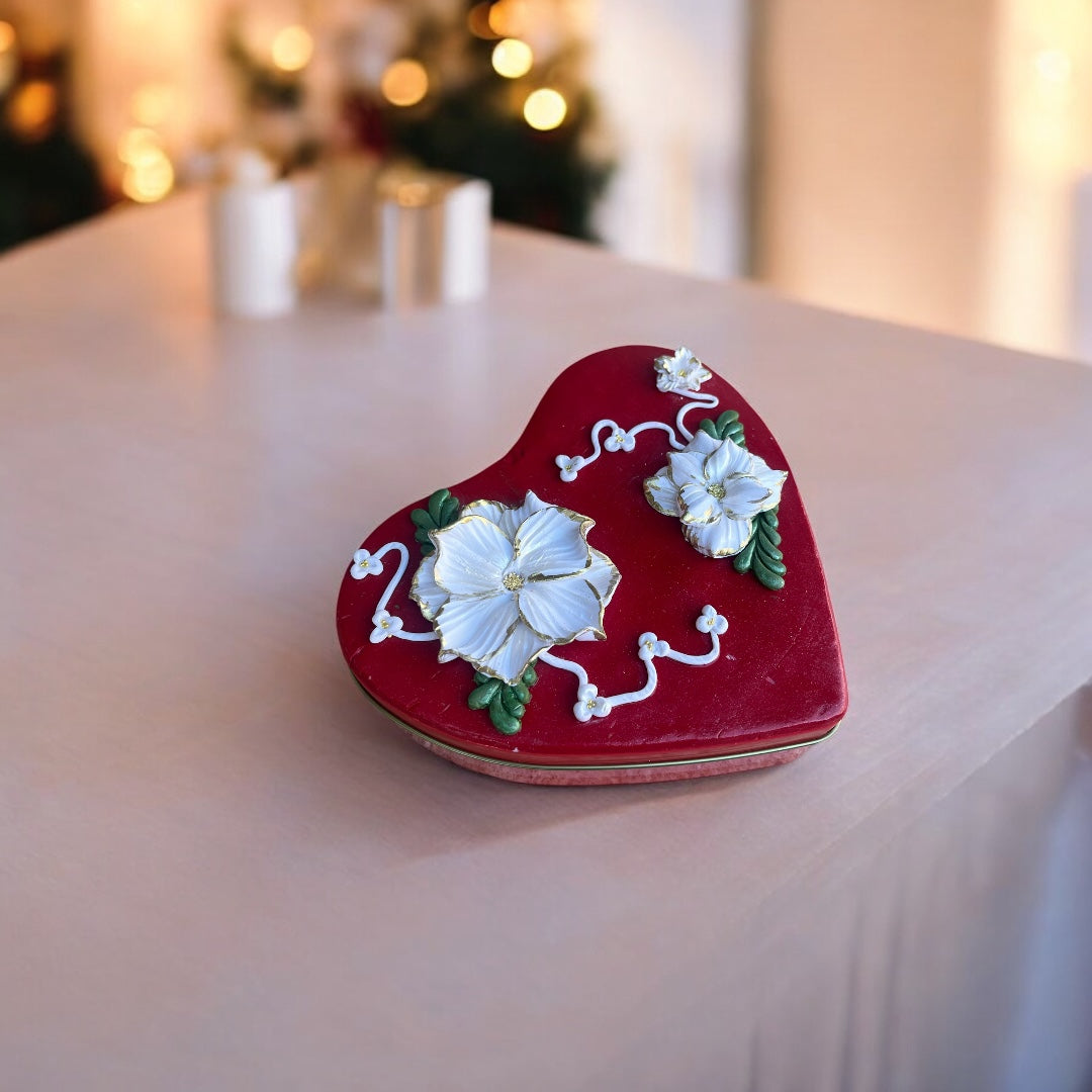Red Heart Trinket Tin