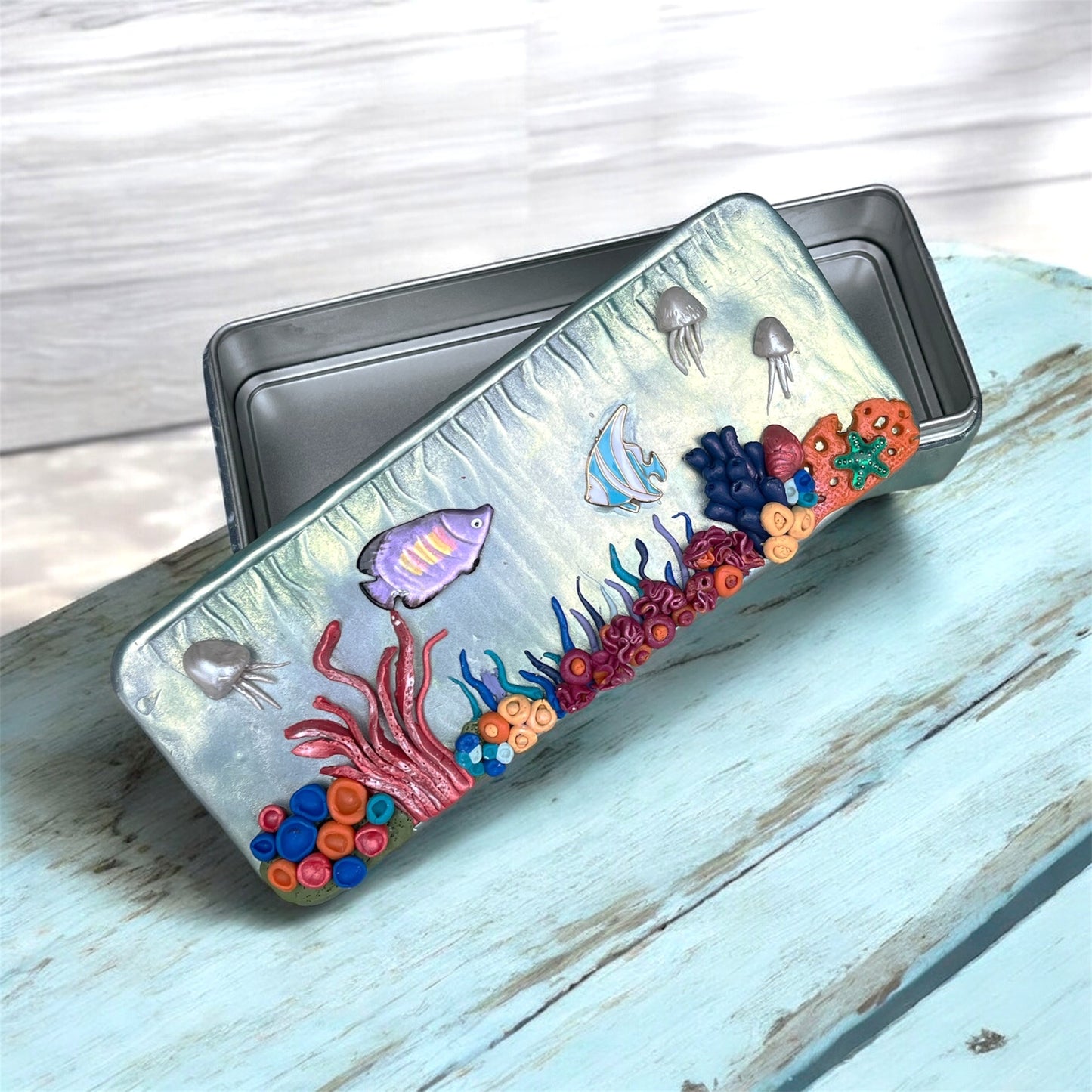 Ocean Inspired Storage Tin