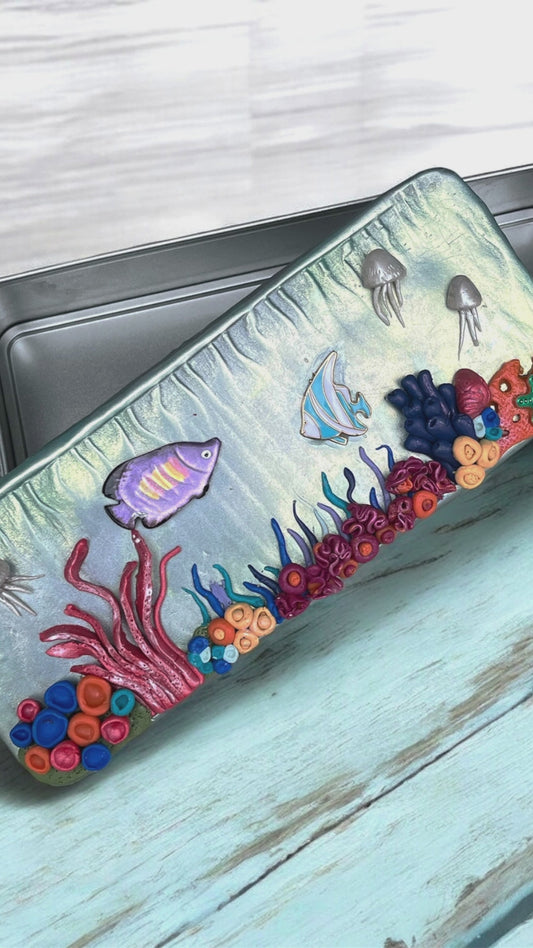 Ocean Inspired Storage Tin