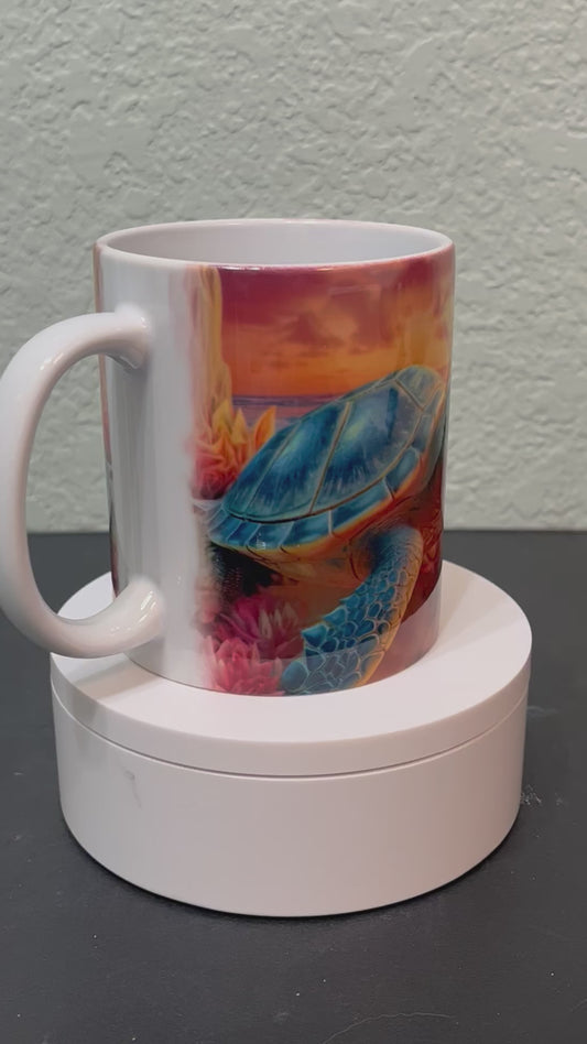 Sea Turtle Coffee Cup