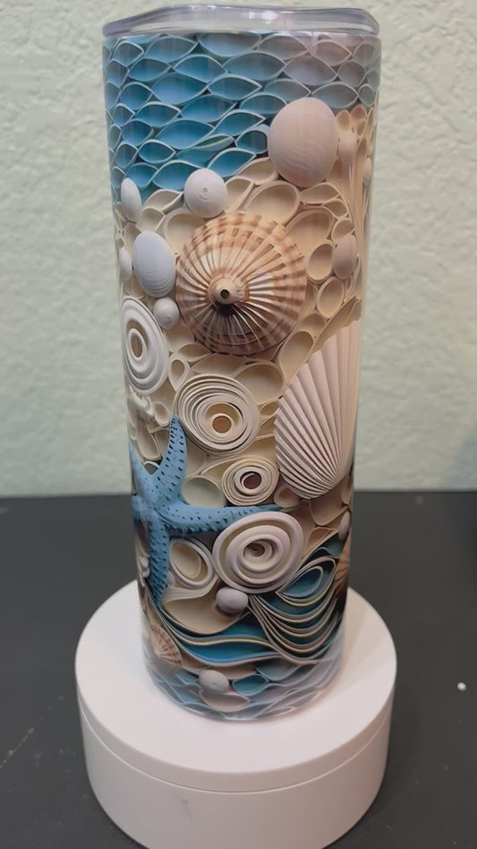 Seashells and Ocean Tumblers